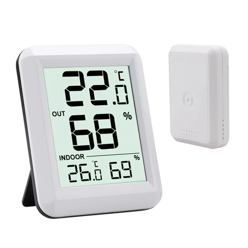 Weather Station Indoor - Termómetro e Higrómetro Inalámbrico A49T, Monitor