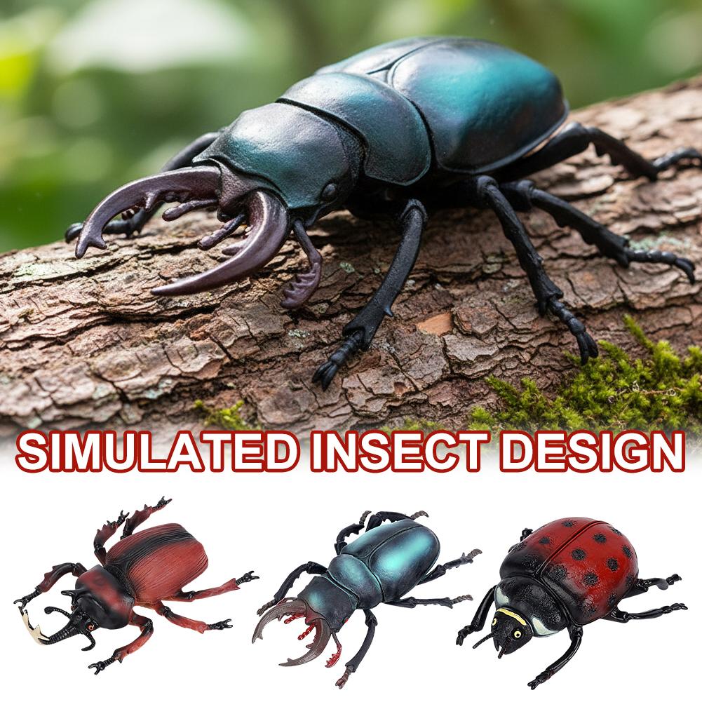 Science Toy - Figura de juguete de escarabajo realista,