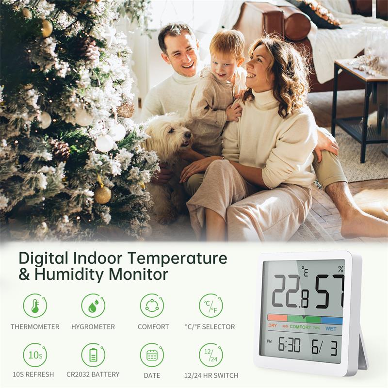 NOKLEAD medidor de humedad y t - Weather Station Indoor reseña y precio