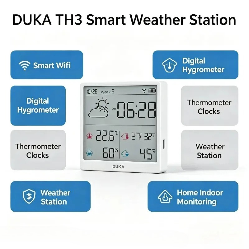 DUKA ATuMan: sensor inteligent - Weather Station Indoor reseña y precio